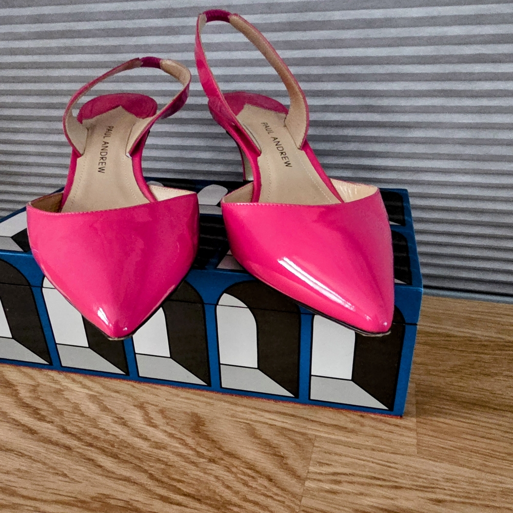 PAUL ANDREW hot Pink Shoes 37 - Picture 6 of 9